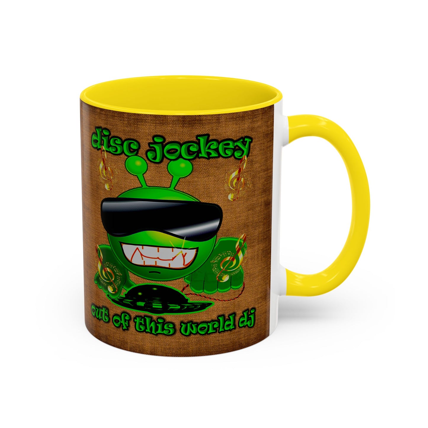 disc jockey - Accent Mug (brown papyrus)