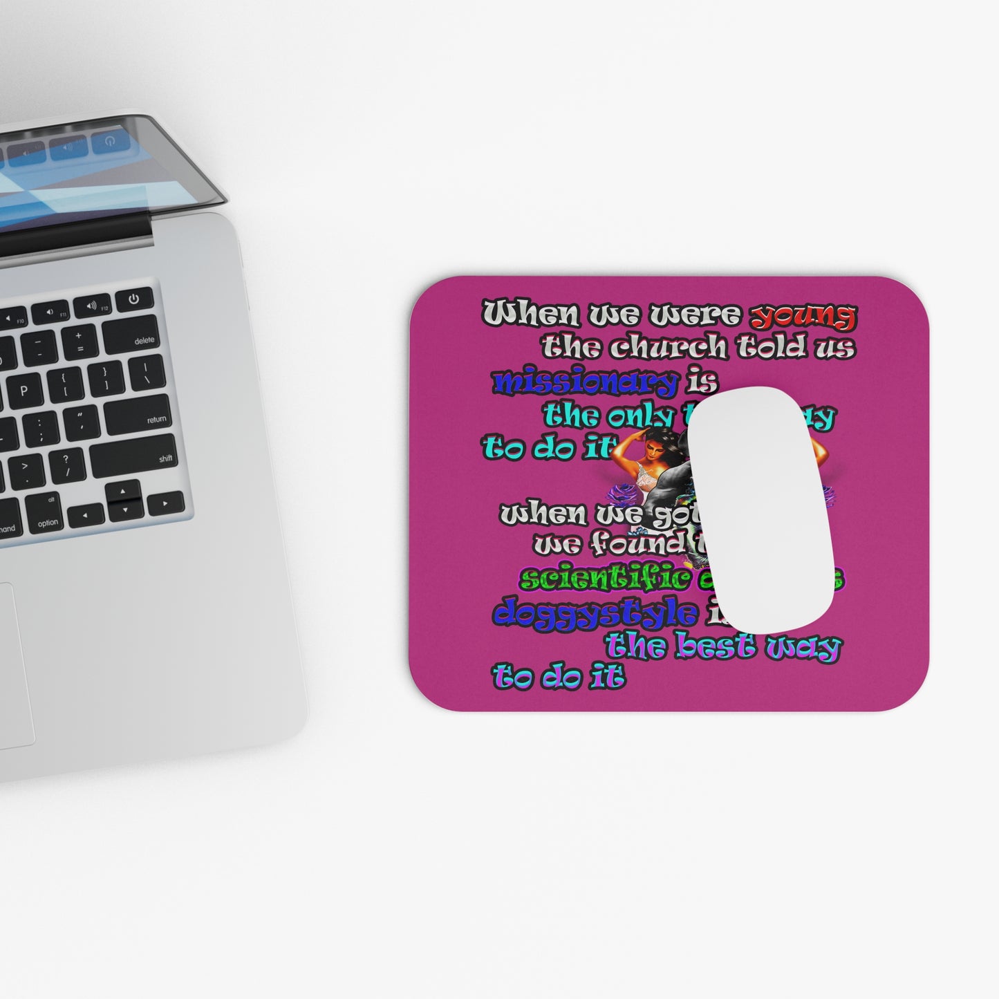 doggystyle - Mouse Pad (Rectangle) (pink)
