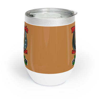 my luck - Chill Wine Tumbler (light brown)