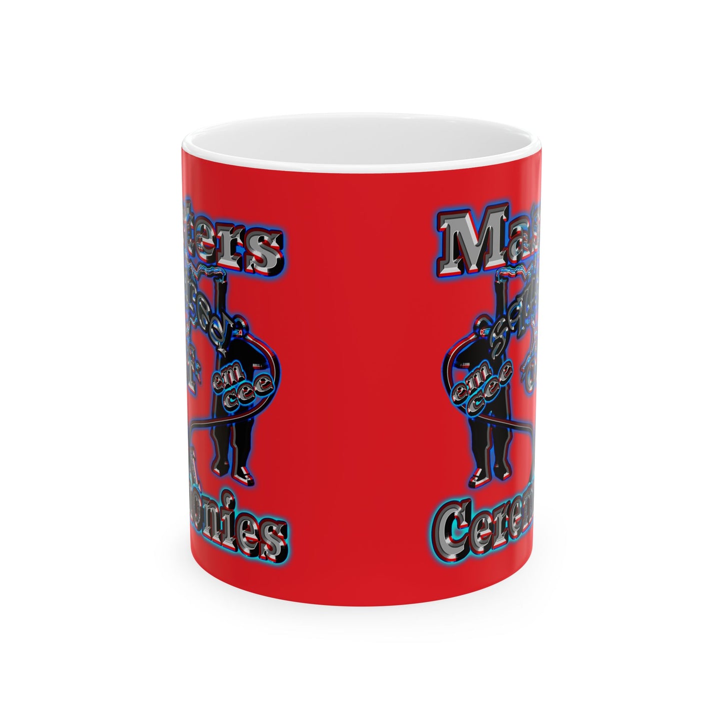 em cee squared - White Mug (red)