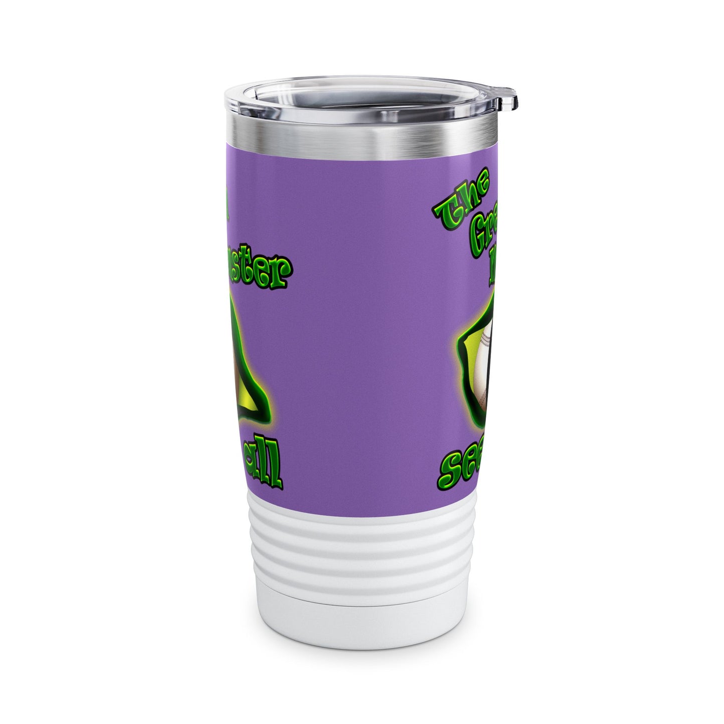 green monster - Ringneck Tumbler, 20oz (light purple)