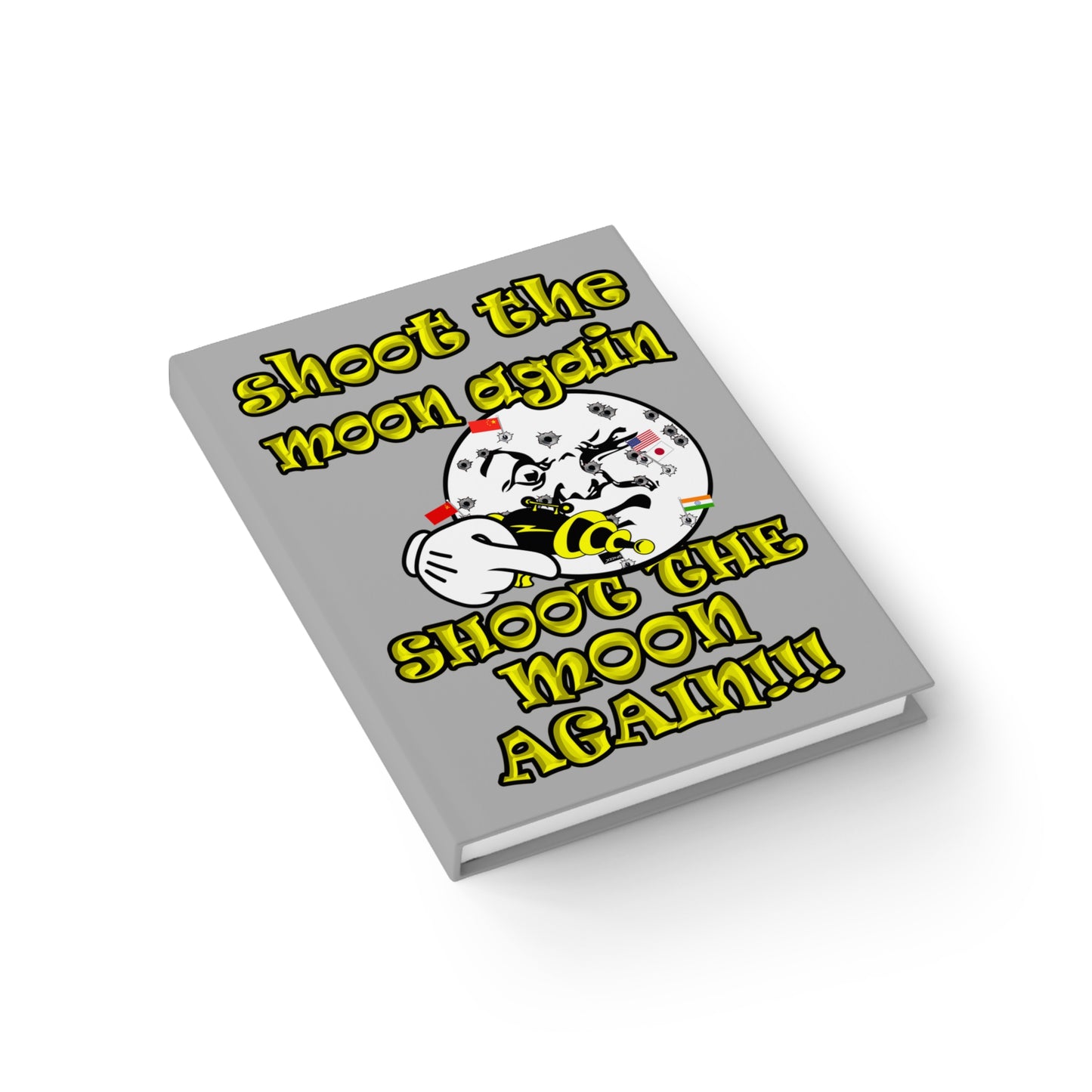 shoot the moon again - journal-blank (light grey)