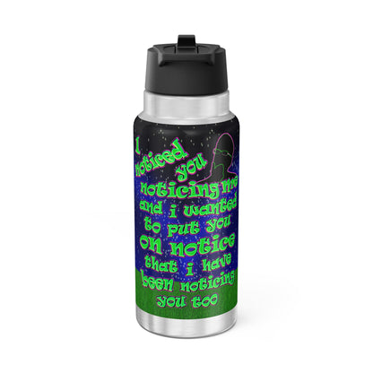 noticed you noticing - Gator Tumbler, 32oz  ('snoops' background)