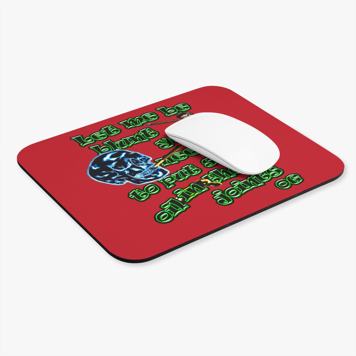 og - Mouse Pad (Rectangle) (dark red)