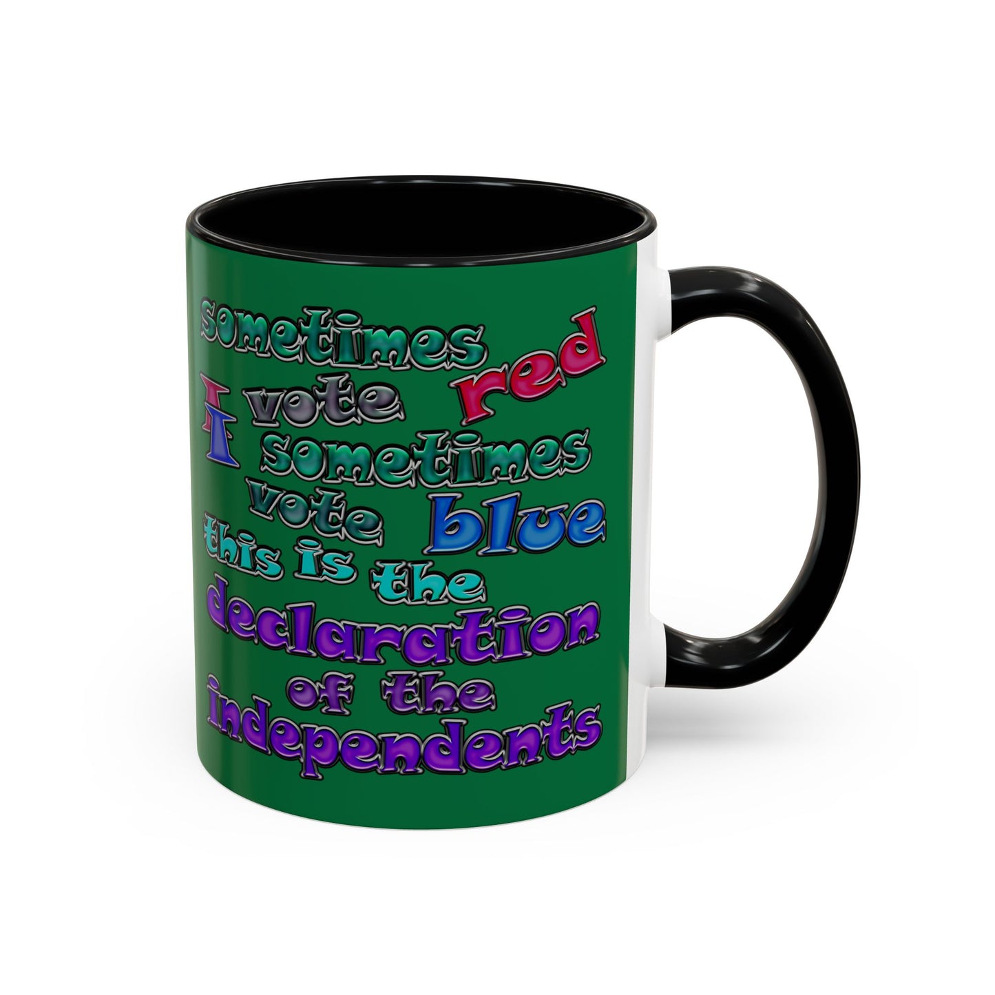 declaration of the independents - Accent Mug (dark green)