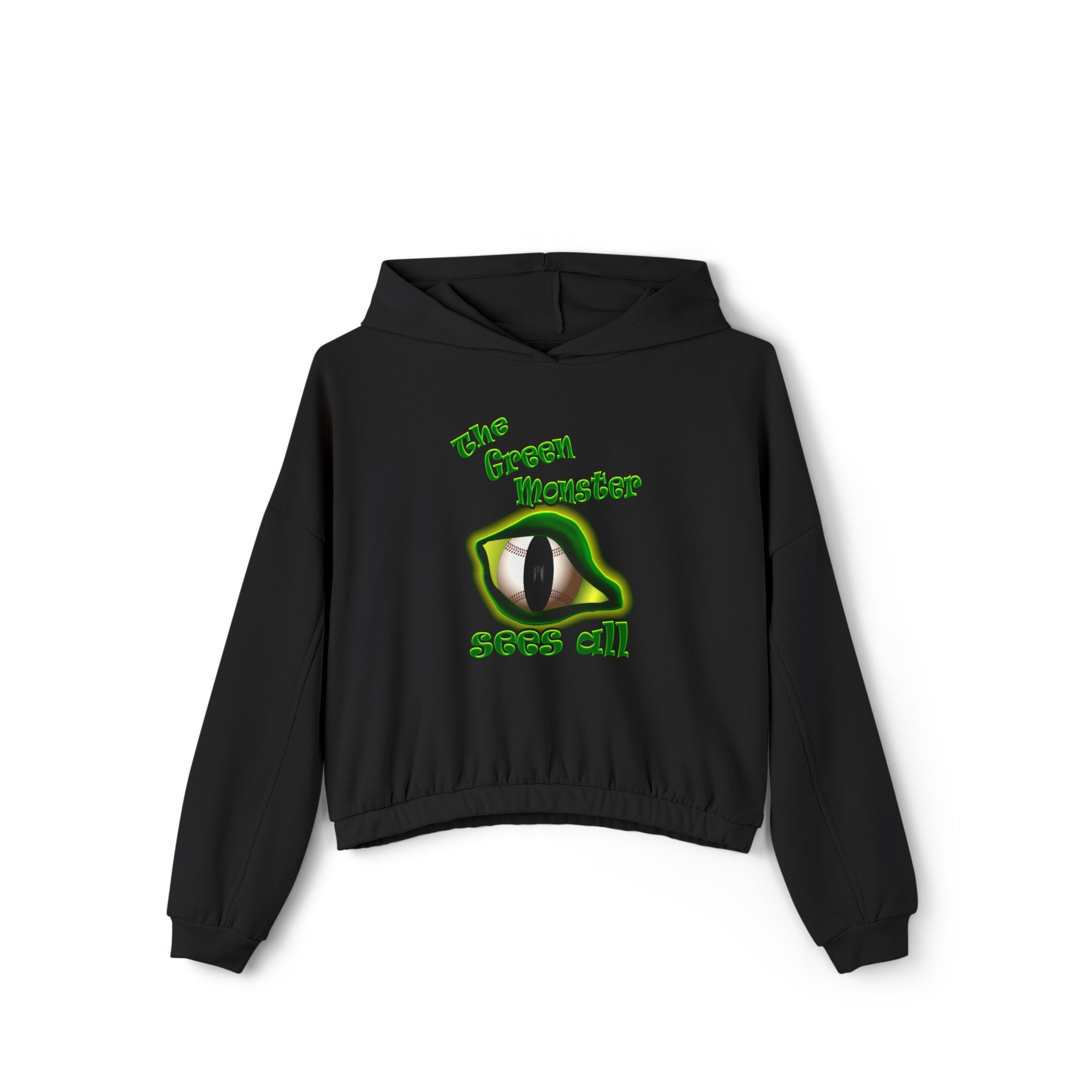 green monster - Women's Cinched Bottom Hoodie