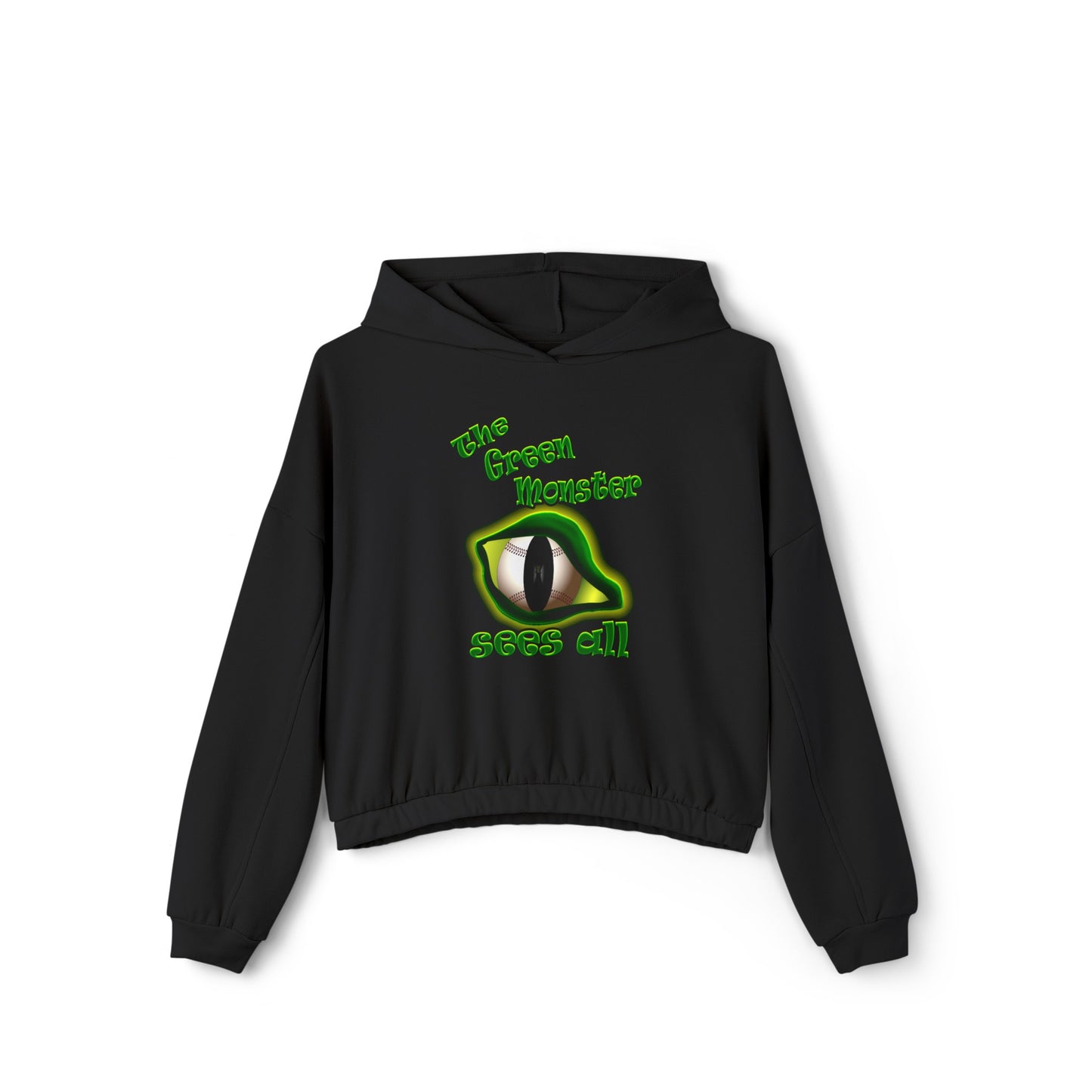 green monster - Women's Cinched Bottom Hoodie