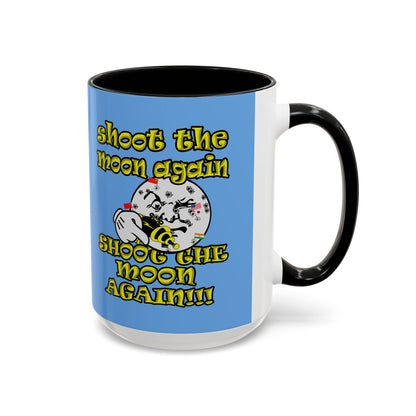 shoot the moon again - Accent Mug (light blue)