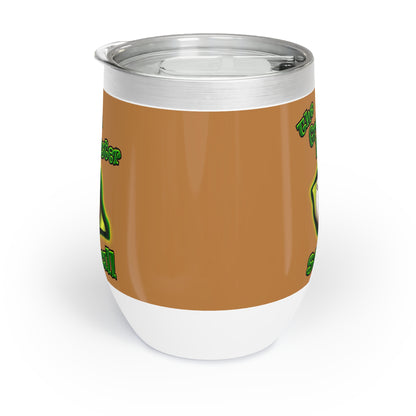 green monster - Chill Wine Tumbler (light brown)