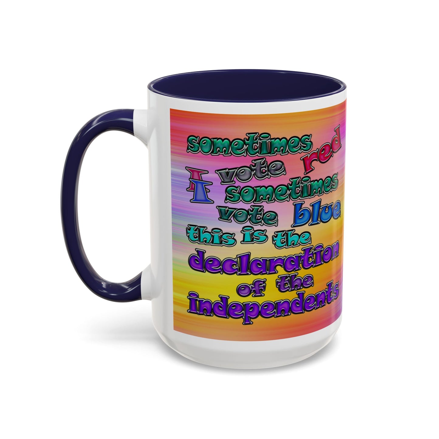 declaration of the independents - Accent Mug (color blur)
