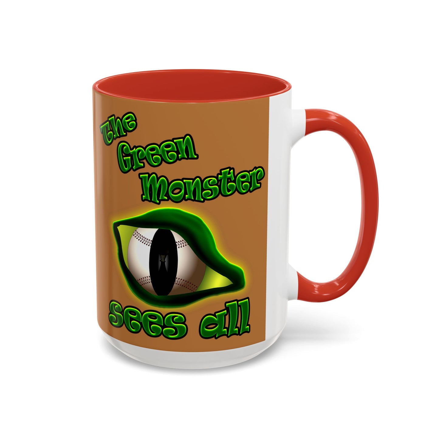 green monster - Accent Mug (light brown)