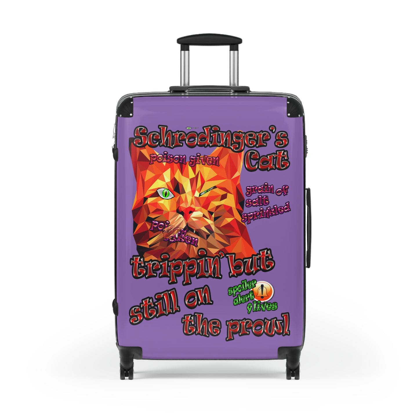 schrodinger's cat - Suitcase (light purple)
