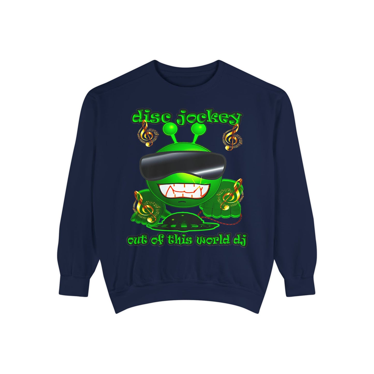 disc jockey - Unisex Garment-Dyed Sweatshirt