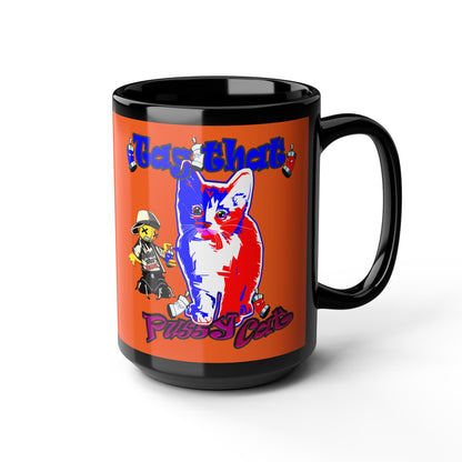 tag that - Black Mug (orange)