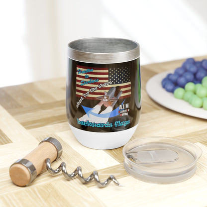 shoot for the stars - Chill Wine Tumbler (black)