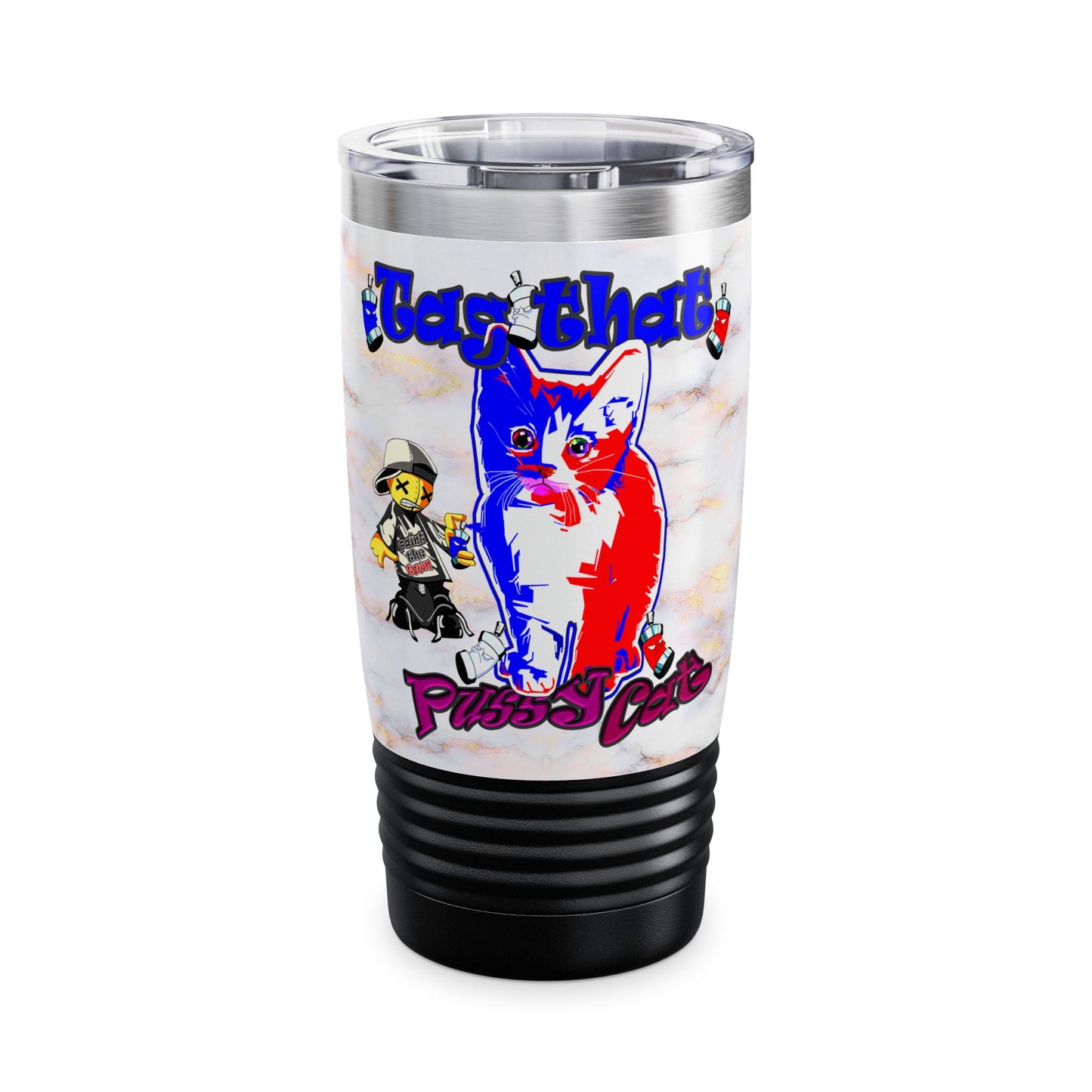 tag that - Ringneck Tumbler, 20oz (white marble)