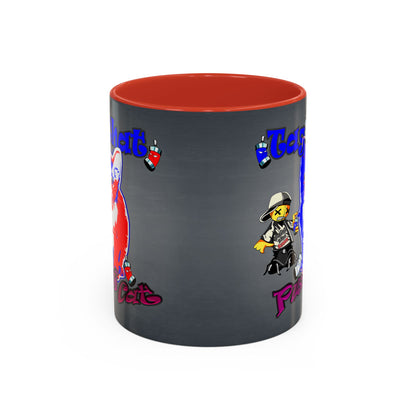 tag that - Accent Mug (grey-light grey)