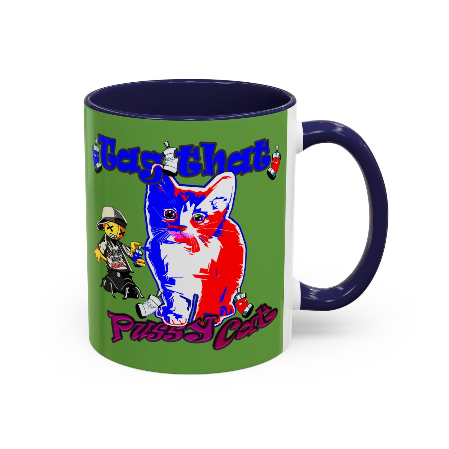tag that - Accent Mug (green)