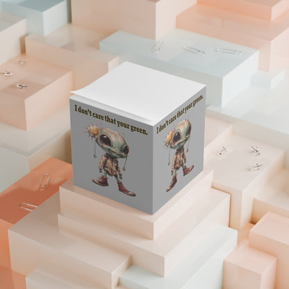 I don't care that your green - note cube (light grey)