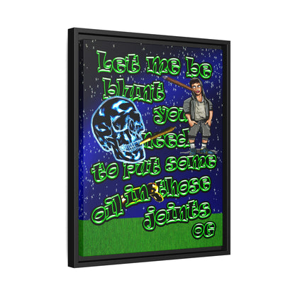 og - framed canvas art ('snoops' background)