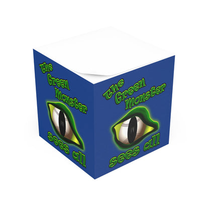 green monster - note cube (dark blue)