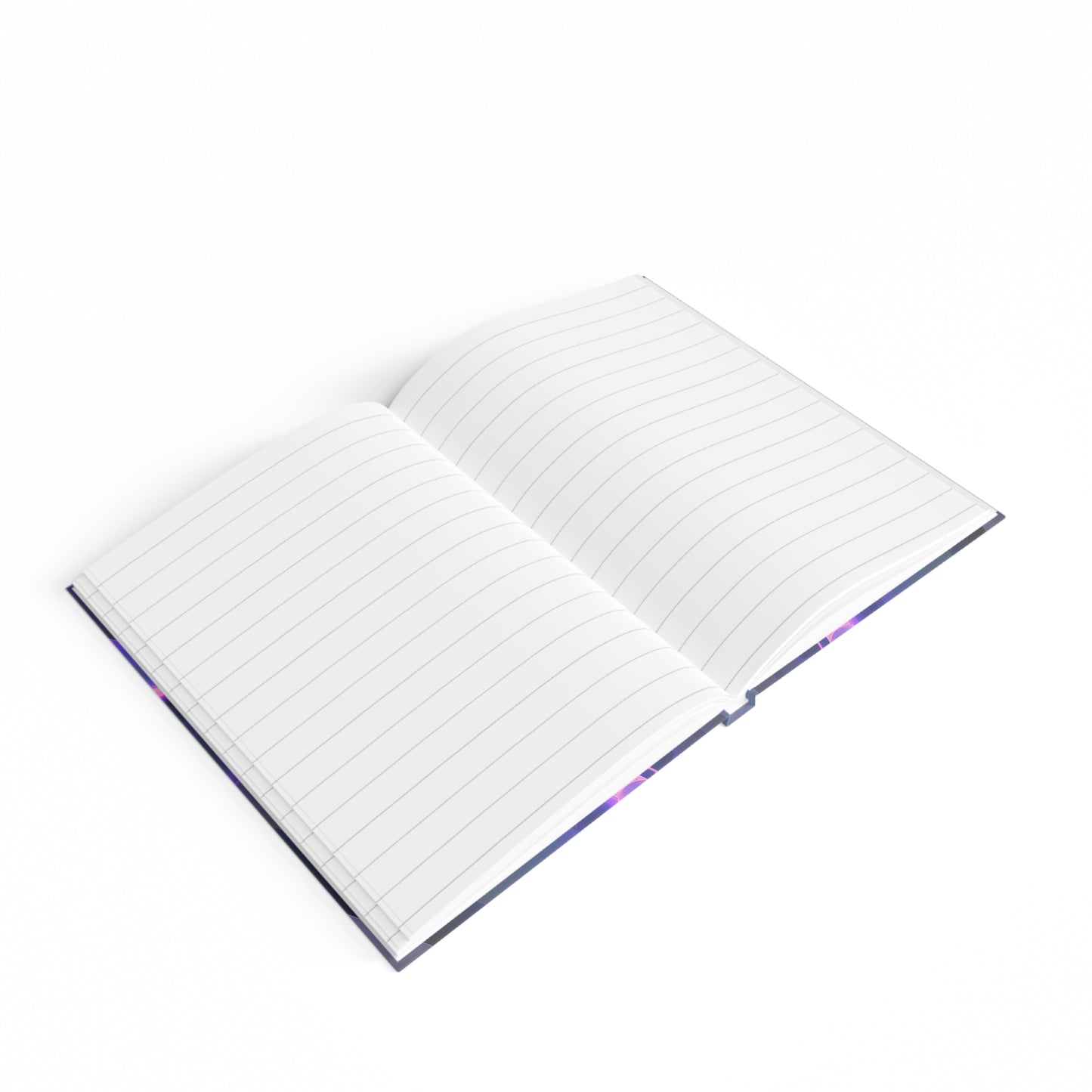 santa's shoes - journal-lined (grey-pink wave)