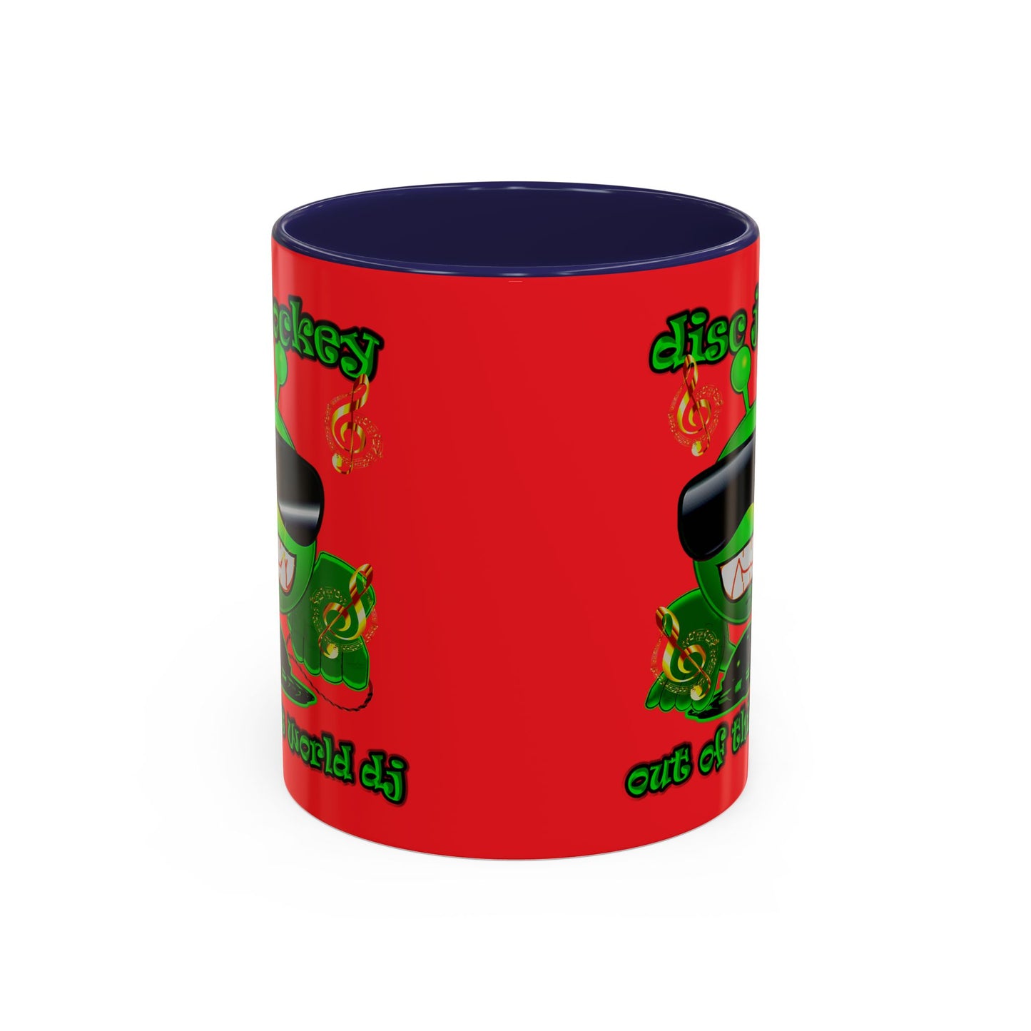 disc jockey - Accent Mug (red)