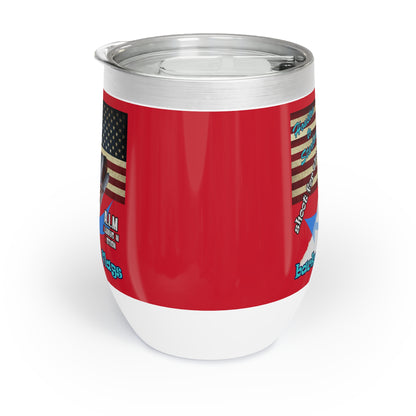 shoot for the stars - Chill Wine Tumbler (dark red)