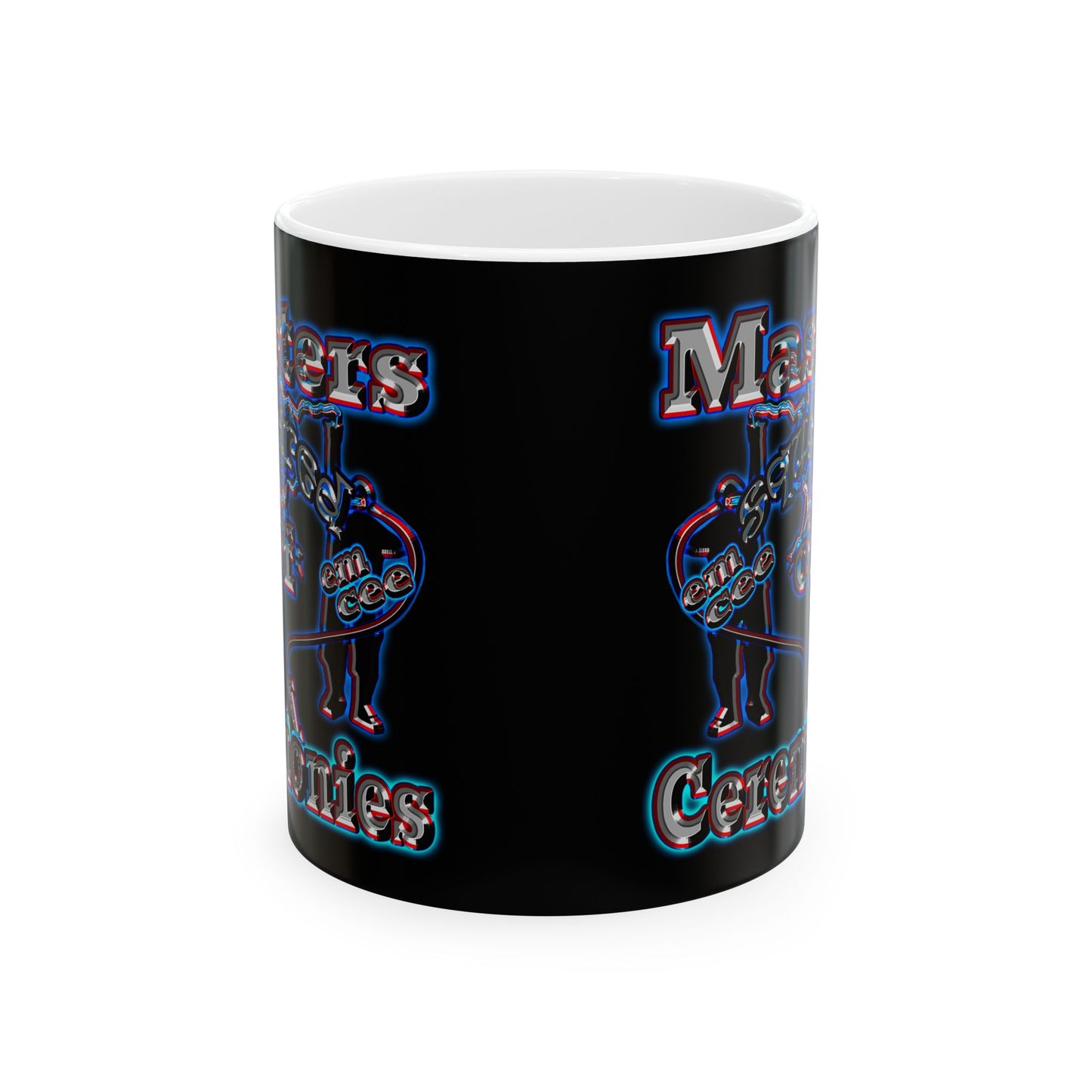 em cee squared - White Mug (black)