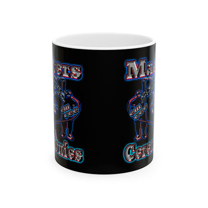 em cee squared - White Mug (black)