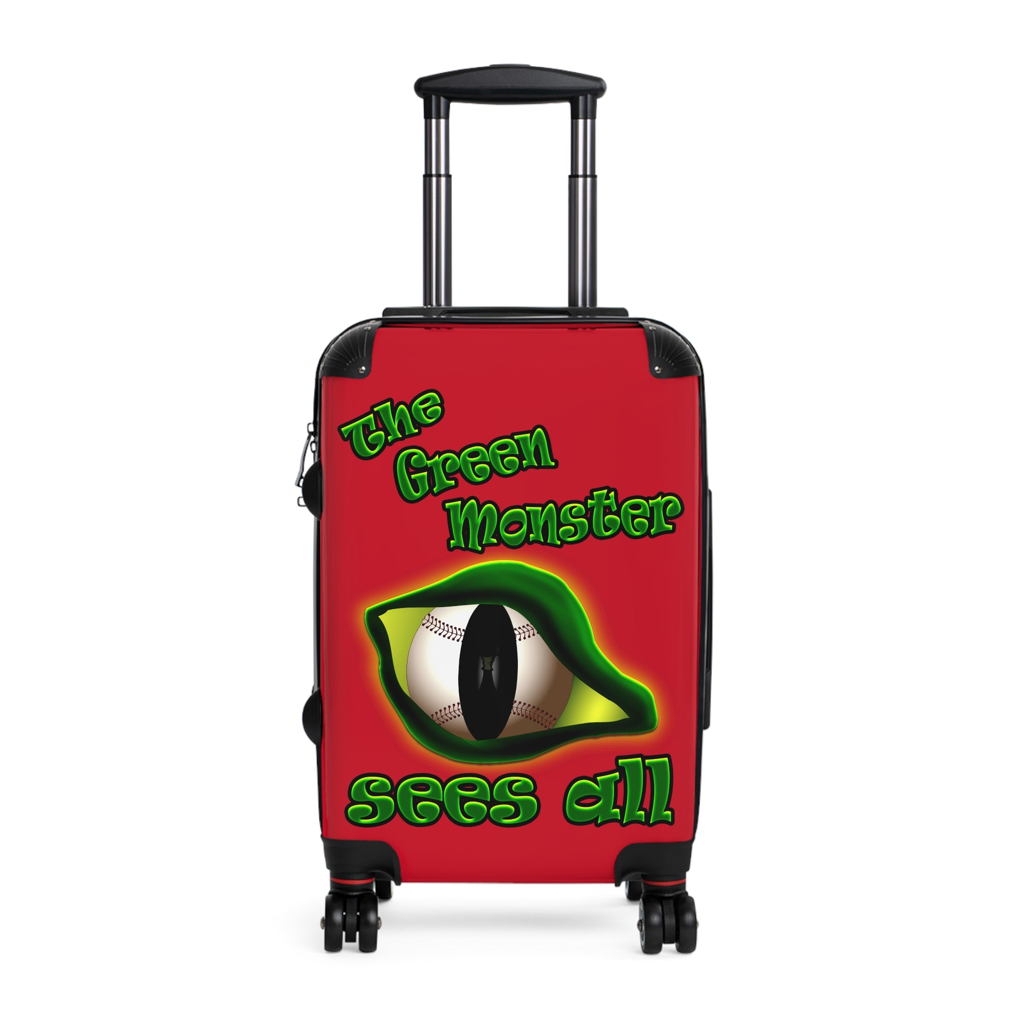 green monster - Suitcase (dark red)