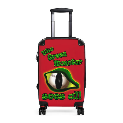 green monster - Suitcase (dark red)