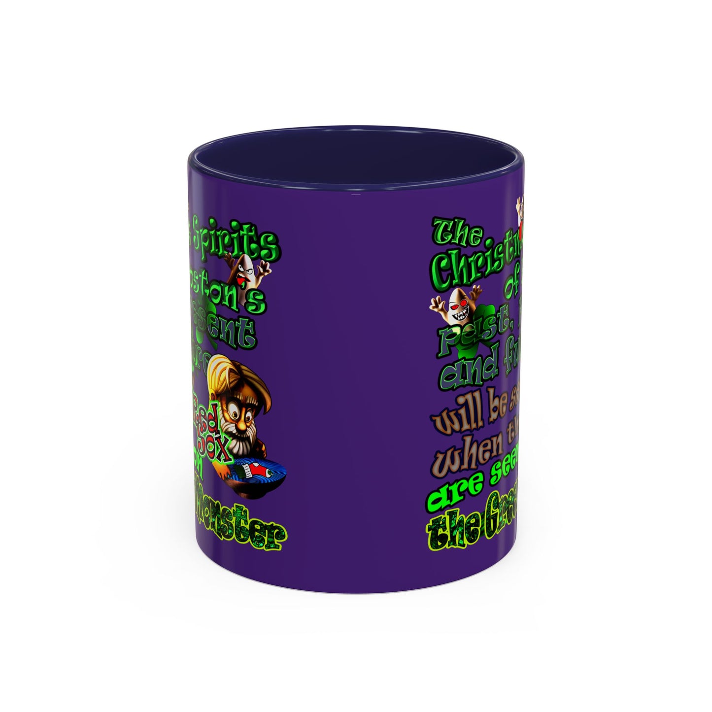 christmas spirits of boston - Accent Mug (purple)
