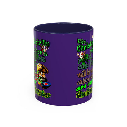 christmas spirits of boston - Accent Mug (purple)