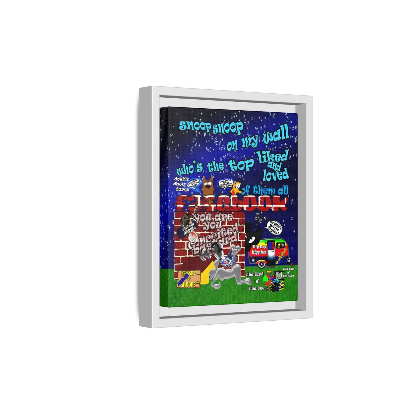 snoops - framed canvas art