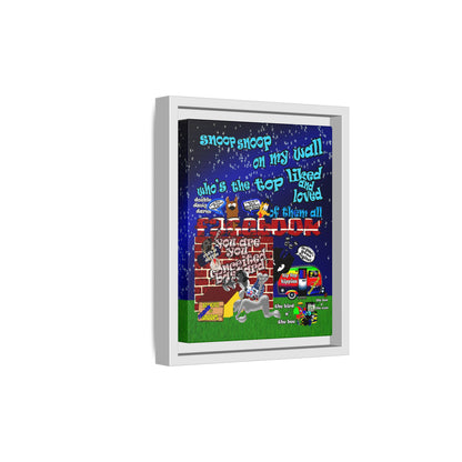 snoops - framed canvas art