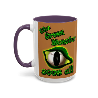 green monster - Accent Mug (light brown)