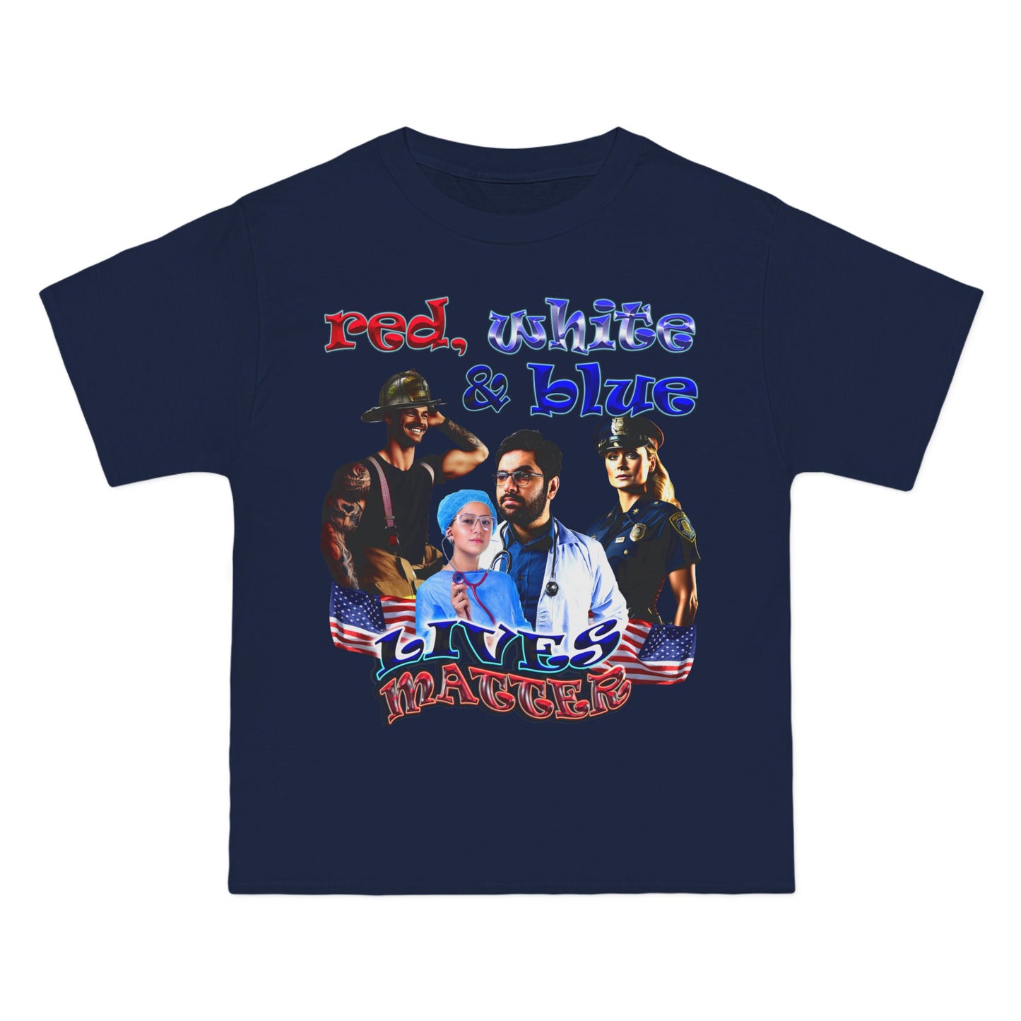 rw&b lives matter - Beefy-T®  Short-Sleeve T-Shirt