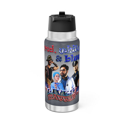 rw&b lives matter - Gator Tumbler, 32oz  (brushed nickel)