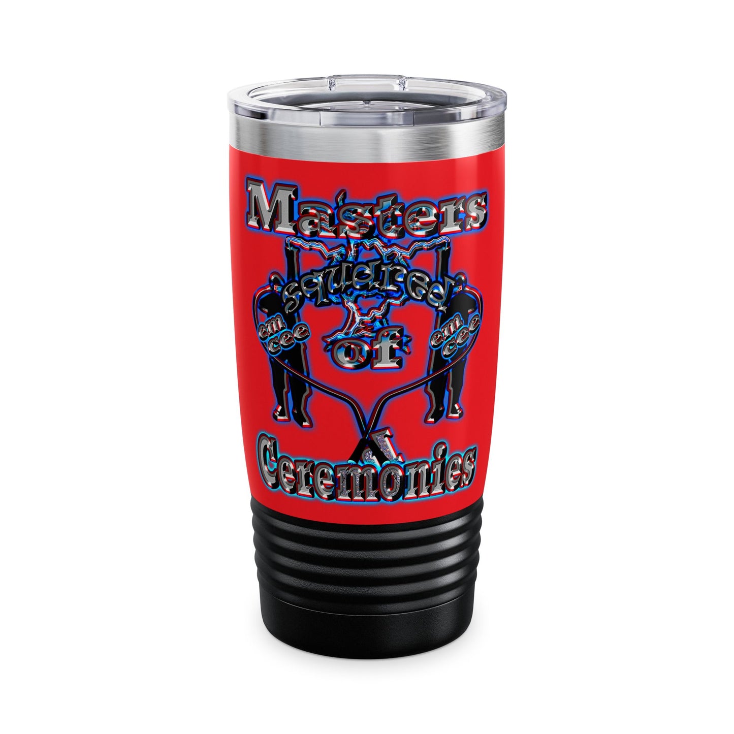 em cee squared - Ringneck Tumbler, 20oz (red)