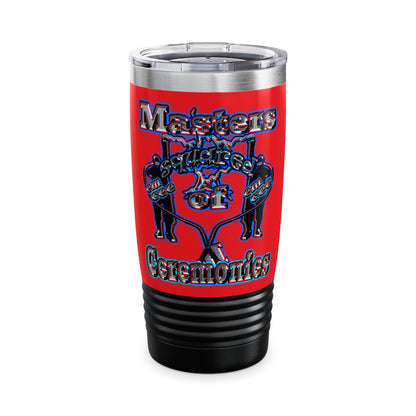 em cee squared - Ringneck Tumbler, 20oz (red)