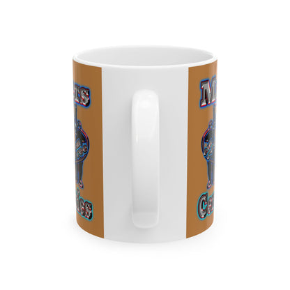 em cee squared - White Mug (light brown)
