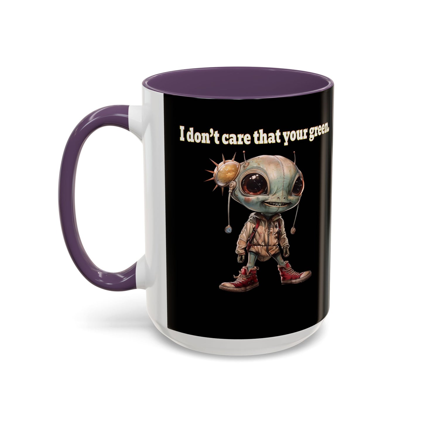 I don't care that your grey - Accent Mug (black)