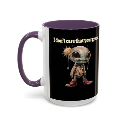 I don't care that your grey - Accent Mug (black)