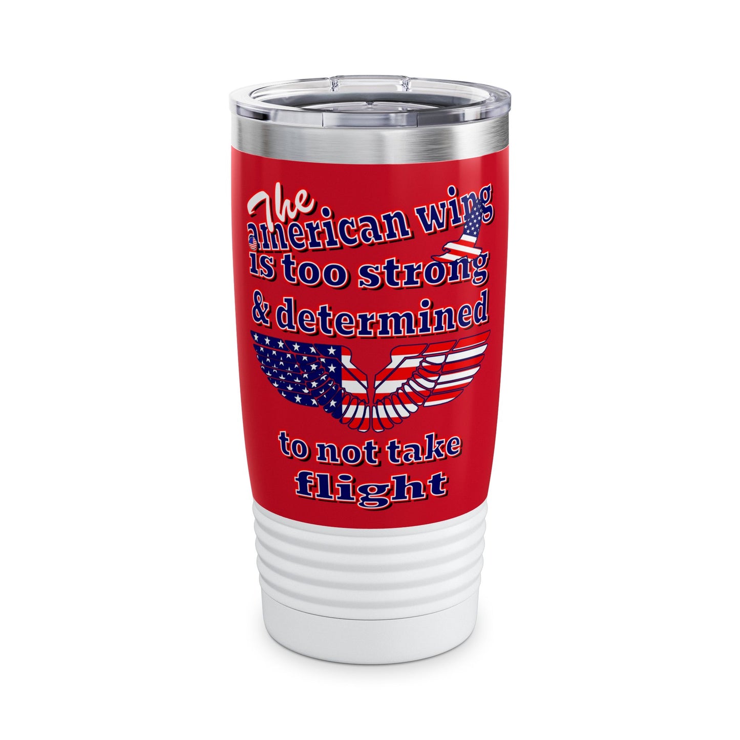 american wing - Ringneck Tumbler, 20oz (dark red)