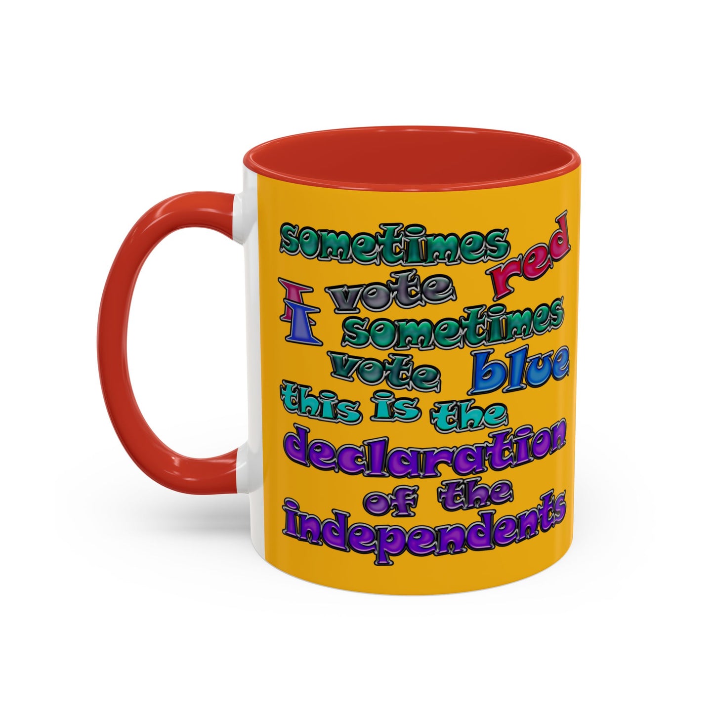 declaration of the independents - Accent Mug (yellow)