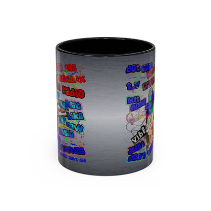 drop the beat - Accent Mug (brushed nickel)