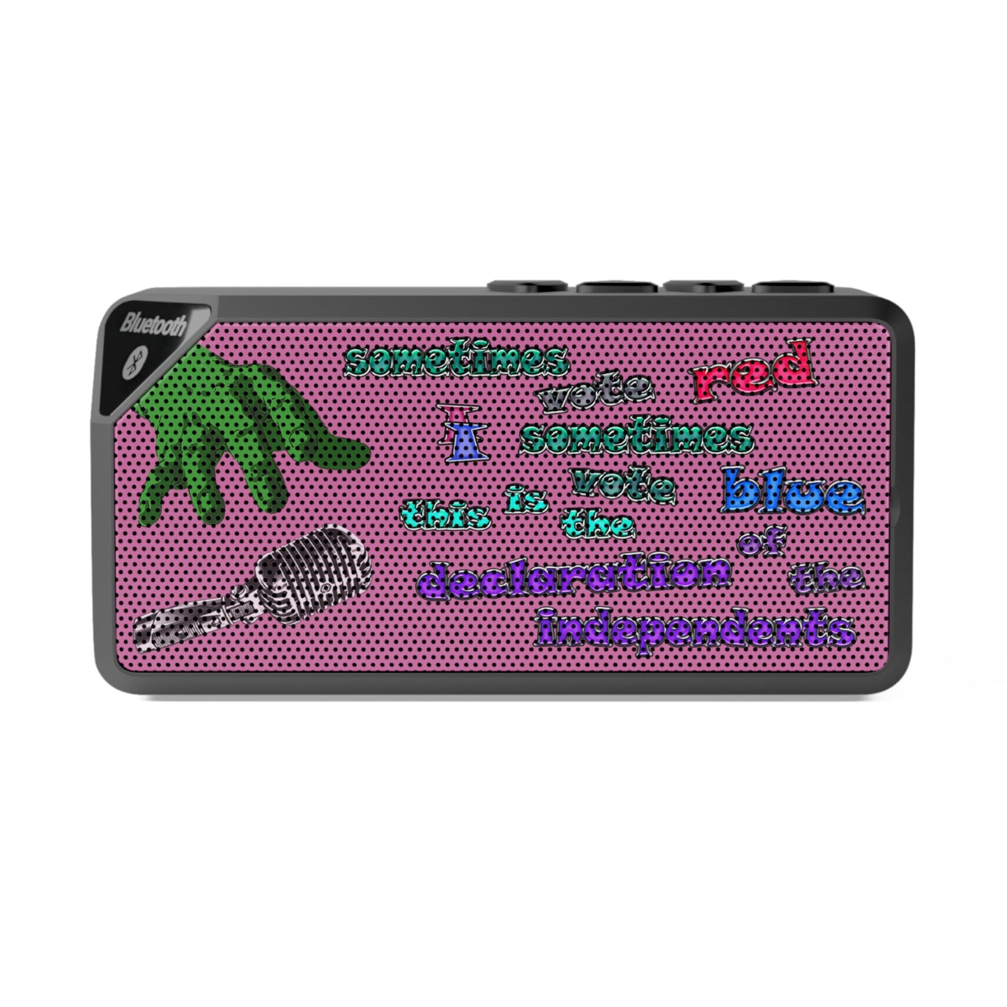 declaration of the independents - Jabba Bluetooth Speaker (light pink)