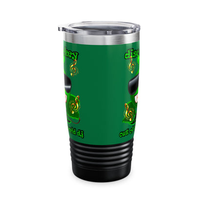 disc jockey - Ringneck Tumbler, 20oz (dark green)