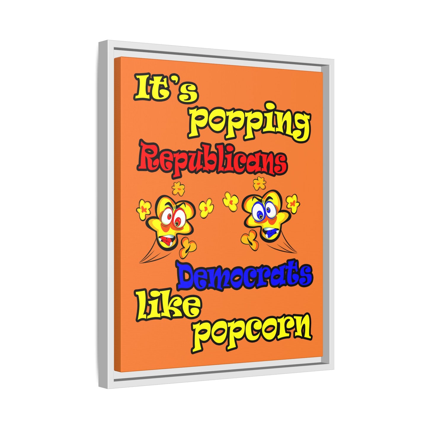 popping like popcorn - framed canvas art (crusta)